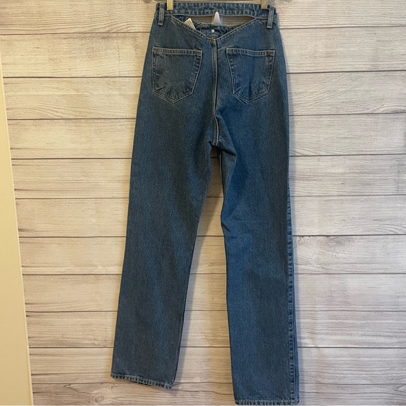 NWT Weekday Star Cut Out High Rise Jeans - Picture 6 of 6